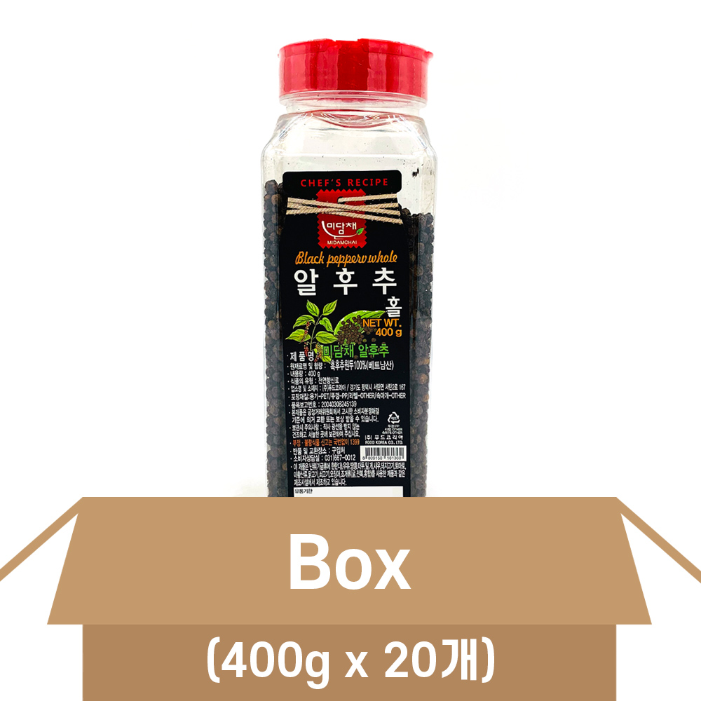 미담채 알후추 <b>홀</b> 400g X20개 통후추