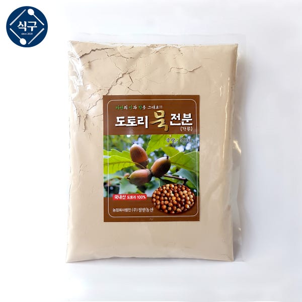 강원평창농원 국내산 도토리 100% 도토리묵 전분 (도토리 가루) 500g