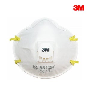 3M 8812K 2급 방진마스크 (240개) 배기밸브 도브 컵형 공업용 분진 산업용