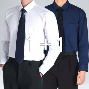 1+1 남자 와이셔츠 구김없는 정장 셔츠