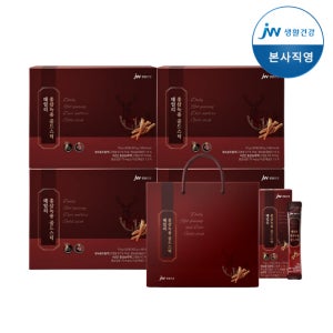 JW중외제약 데일리 홍삼녹용 골드스틱 10g 30포, 4개