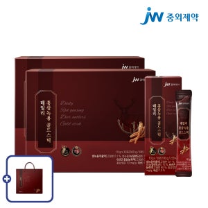 JW중외제약 데일리 홍삼녹용 골드스틱 10g 30포, 2개