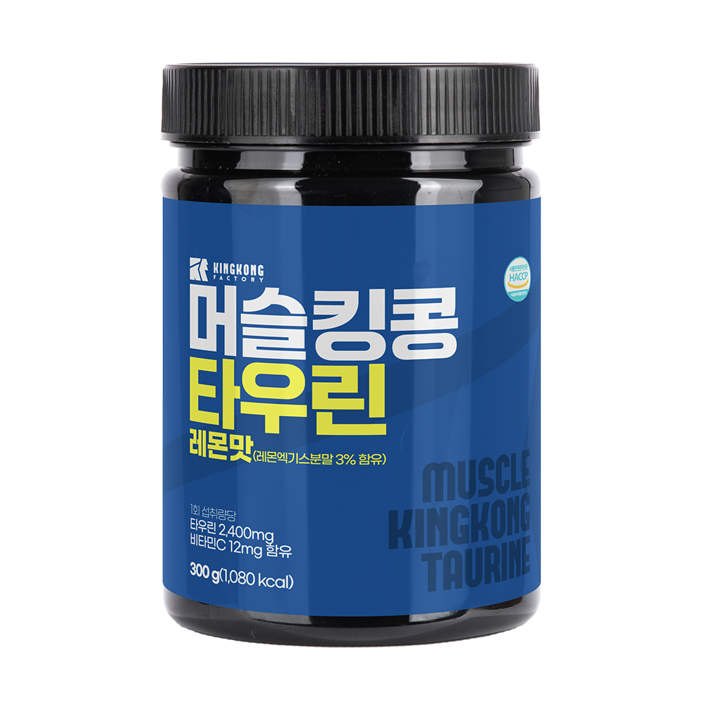 머슬킹콩 <b>타우린</b> 레몬맛 300g, 1개