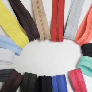 5호 롤지퍼, 코일지퍼, 컬러롤지퍼(5마1세트)