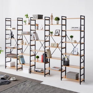 포스 조립식책장 거실 인테리어 스틸 선반 5단 DIY 철재 책장