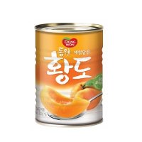 동원 제철담은 복숭아 황도 통조림 캔 400g 실온