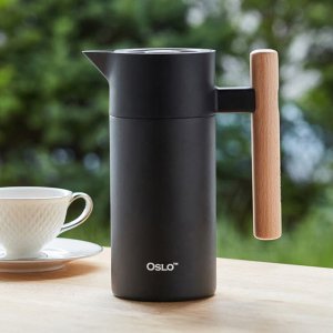 오슬로 보온보냉 우드저그 1200ml 블랙