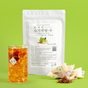 [특허배합]프리티 슈가컷팅 바나바잎차 여주차 바나나잎 코로솔산 1세트 티백 식후 건강차