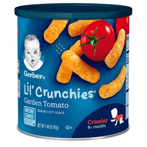 거버 릴 크런치 42g 6팩 가든 토마토 8개월 이상 Gerber Graduates Lil’ Crunchies Tomato, 1.48 Ounce