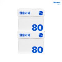 한솔제지 A4용지 복사용지 80g 2박스 5000매