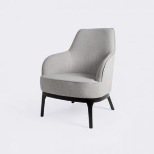 브릿 1인 패브릭 라운지 암체어