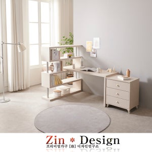 코너형 ㄱ자 거실 공부 책상 1600