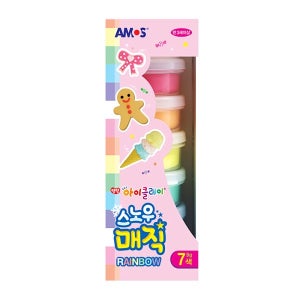 아모스 아이클레이 스노우매직 레인보우 9g 7색