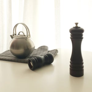 원목 러버우드 후추갈이 소금갈이 통후추 그라인더(14cm) 블랙우드