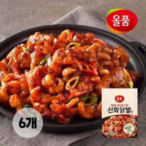 올품 신화 뼈없는 양념닭발 1.2kg (200g X 6봉) 무뼈 직화구이 냉동