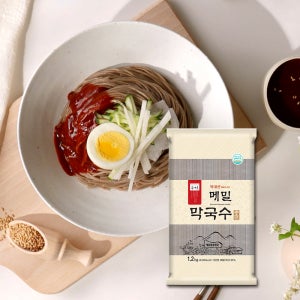 봉평촌 국내산 메밀로 만든 면 냉모밀 소바 메밀막국수(중면) 1.2kg