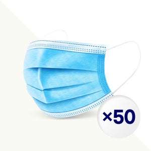 3D입체 3중구조 정전필터 편안한 착용감 일회용 생활 마스크 50매