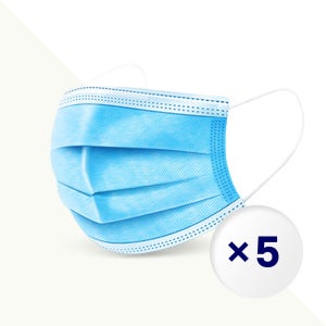 3D입체 3중구조 정전필터 편안한 착용감 일회용 생활 마스크 5매
