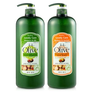 아임세레느 올리브 대용량 샴푸린스 1500ml 2개 보습 영양 윤기 케어