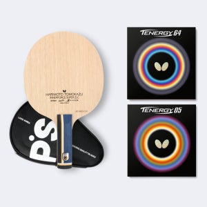 버터플라이 탁구라켓 하리모토 슈퍼 ZLC+테너지 64 05 ST(일자형) 러버조합