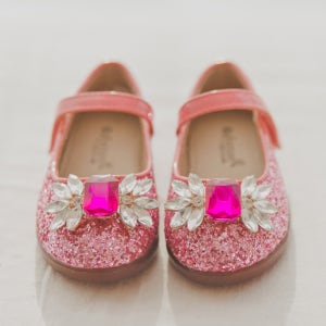 S-19 Y761A 뽀로리플랫 여아구두 임산부선물 돌잔치선물용 걸음마신발 돌아기신발 베이비잼 발소리