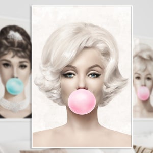 마릴린 먼로 오드리 햅번 그림 거실 카페 미용실 네일샵 벽 포스터 인테리어 액자 01