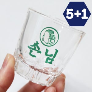 [5+1] 진로이즈백 소주잔 제작 친구 생일 선물 인쇄 유리컵 신혼 술집 개업 진로 C