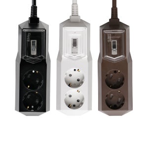 아이정 고용량 과부하차단 멀티탭 고전력기기 에어컨 냉장고 2구 1.5m 멀티 콘센트