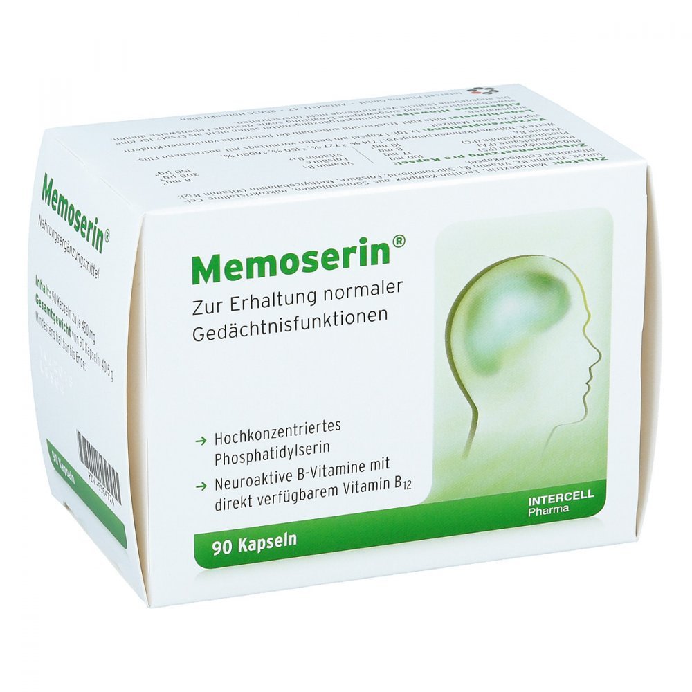 [Intercell Pharma] <b>메모세린</b> 두뇌영양제 Memoserin capsules