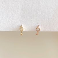 14k 큐빅 쁘띠 미니 원터치 링 귀걸이 4mm 귓바퀴 링