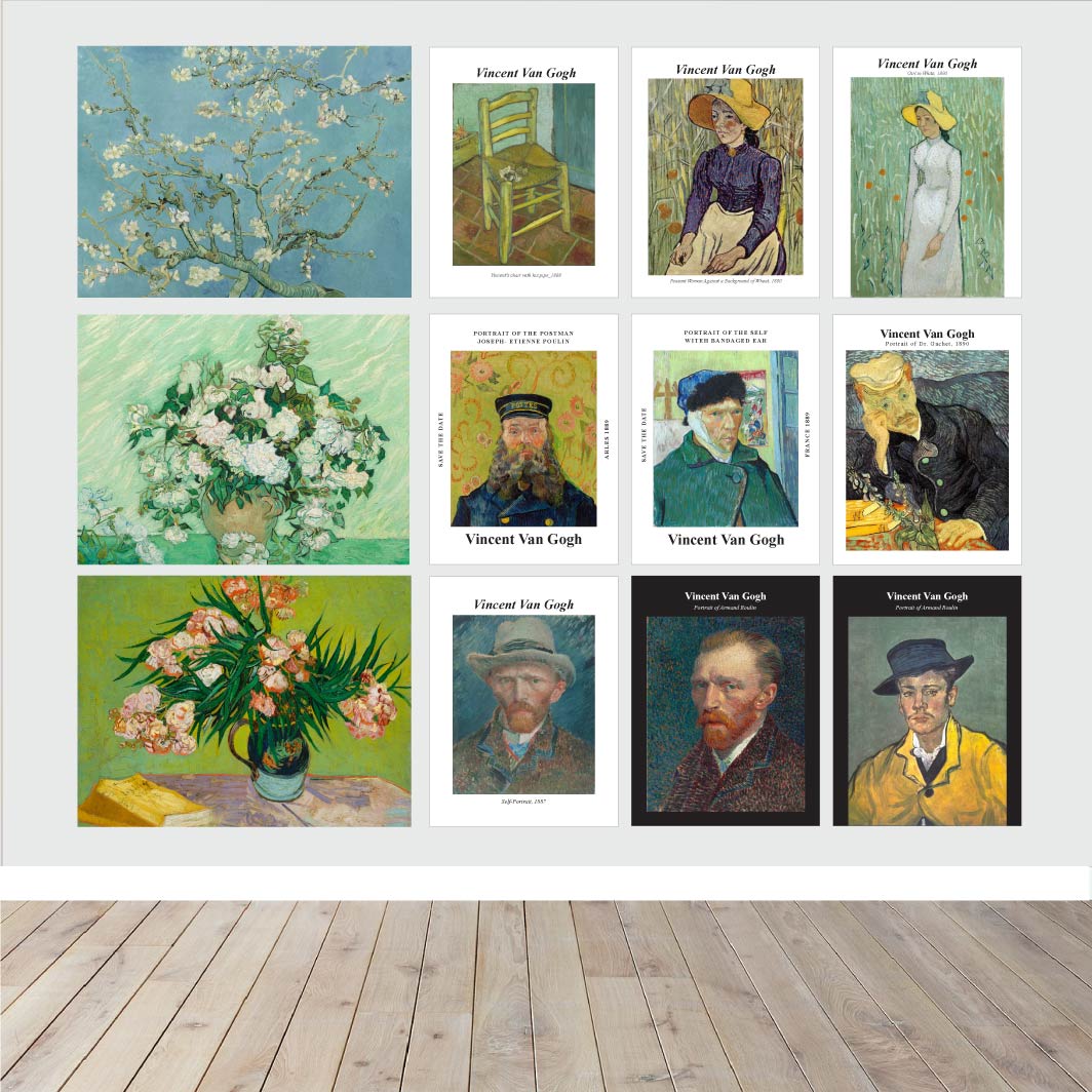 빈센트반고흐 명화 패브릭포스터 36종 no1 XS (19 x 28cm)