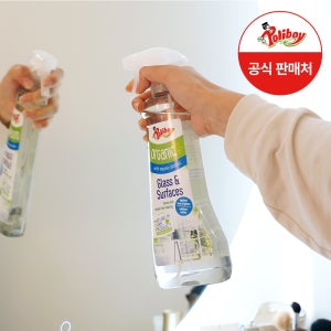폴리보이 오가닉 유리 거울 세정제 500ml 욕실 유리창 자동차 청소 물때 제거 클리너