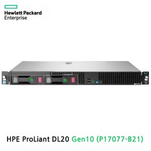 (P17077-B21) HPE DL20 Gen10 G5420 1P 8G 2LFF-NHP Svr