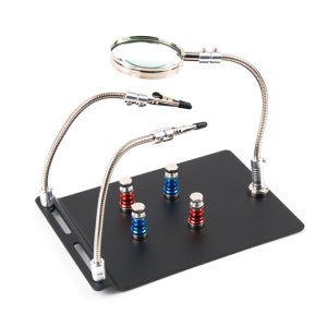 PCB작업판 자석 스탠드 거치대 기판 확대경 납땜 집게 받침대