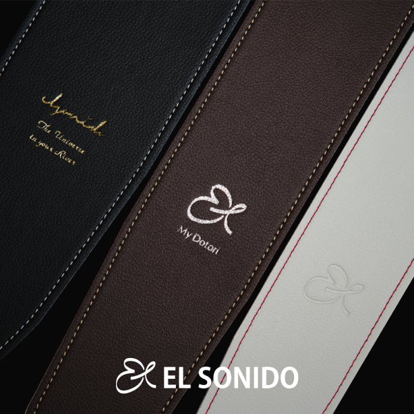 EL SONIDO 엘소니도 Art 일렉 베이스 통 기타스트랩 커스텀 블랙 6.6cm s