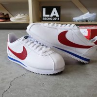 (100% 실사) 나이키 클래식 코르테즈 레더 흰빨파 Nike Cortez Basic 807471-103