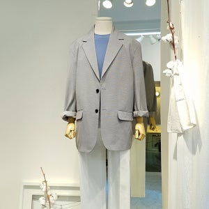 여름디자인 - 오버핏 반우라 [코너스톤] 오리지널 퀄리티 린넨자켓 - 248