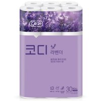 코디 라벤더 화장지 30m30롤1개 두루마리휴지