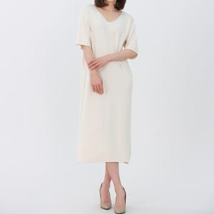 [특가세일/원가이하] 봄 가을 브이넥 반팔 이너 니트 롱 원피스