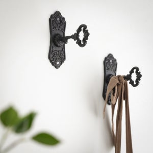 프렌치 열쇠 주물 장식 1구 인테리어 벽고리 벽걸이 벽장식 훅 후크 행거 옷걸이 벽꾸미기