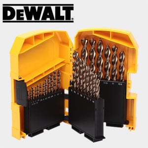 디월트 충전 전동 드릴 비트 코발트 기리 목공 철공 스텐 타공 비트날 세트 29pcs