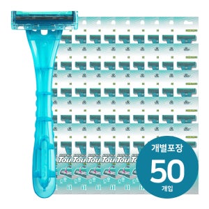 도루코 3중날 터치3 일회용면도기 50개입 TP-900(1P)