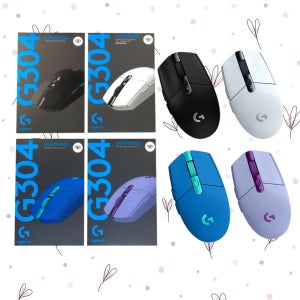 로지텍 무선마우스 G304 LIGHTSPEED 무선 게이밍 마우스 게임용 롤 배그 병행