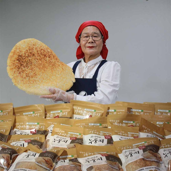안정임 수제가마솥누룽지 국산 상등급 쌀 끓여먹는 누룽지 400g