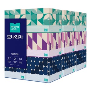 모나리자 벨라지오 미니 각티슈 100매(6입) x3 미용티슈 갑티슈 휴지