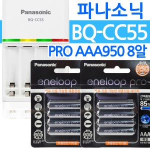 파나소닉 BQ-CC55+에네루프 프로 AAA 8알 급속충전기 충전지