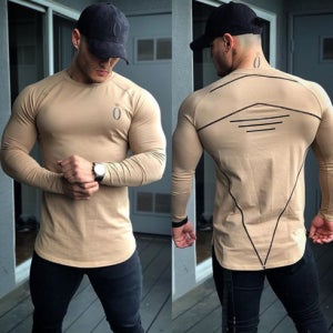 빅오샵 HERA X HERO 머슬핏 긴팔 티셔츠 짐웨어 피트니스 보디빌딩 슬림핏 캐주얼