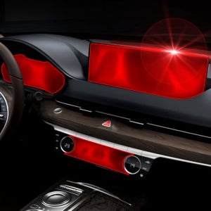 제네시스 G80 2021 네비게이션 계기판 센터페시아 보호필름 3종