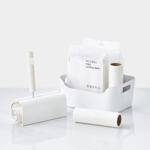 생활공작소 돌돌이 테이프클리너 (본체+거치대+리필) + 리필 6개