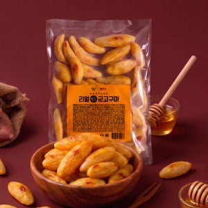 한채원 국내산 무농약 군고구마 껍질없는 냉동 아이스 꿀 고구마 벌크 한입, 860g, 1개